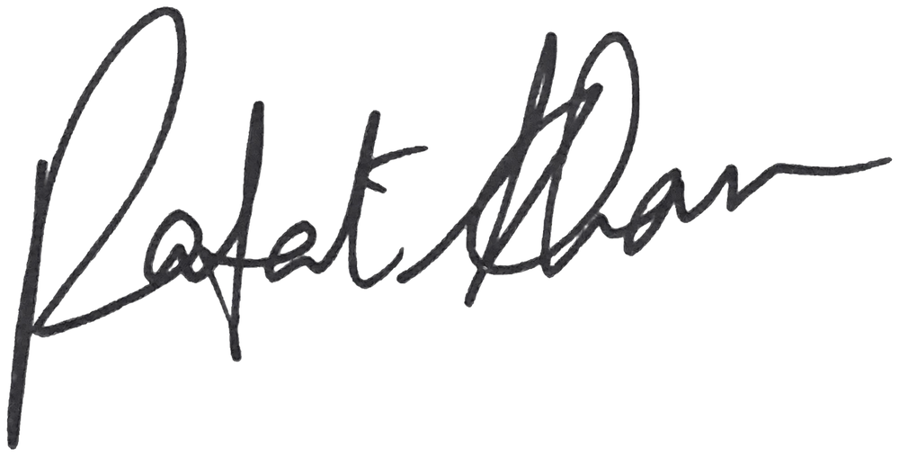 Rafat Khan's signature